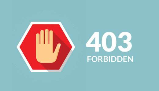 A stop sign with the words 404 forbidden.