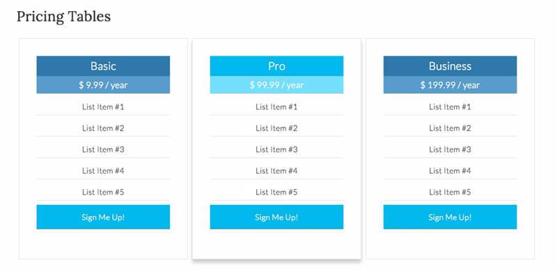 Pricing-Tables-Code