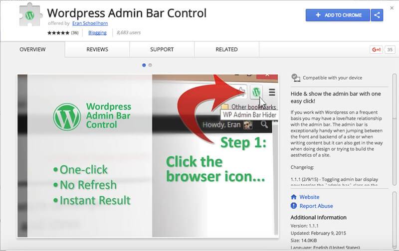 WordPress-Admin-Bar-Control