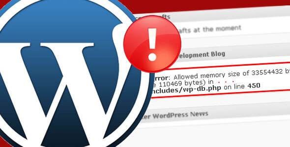 A Wordpress logo with a red circle to hide PHP errors.