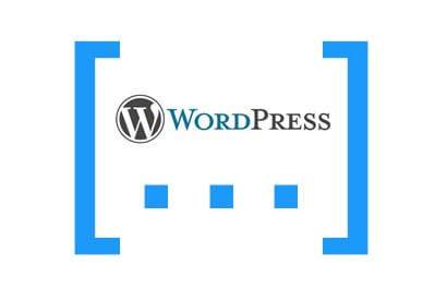 Wordpress logo with blue squares.