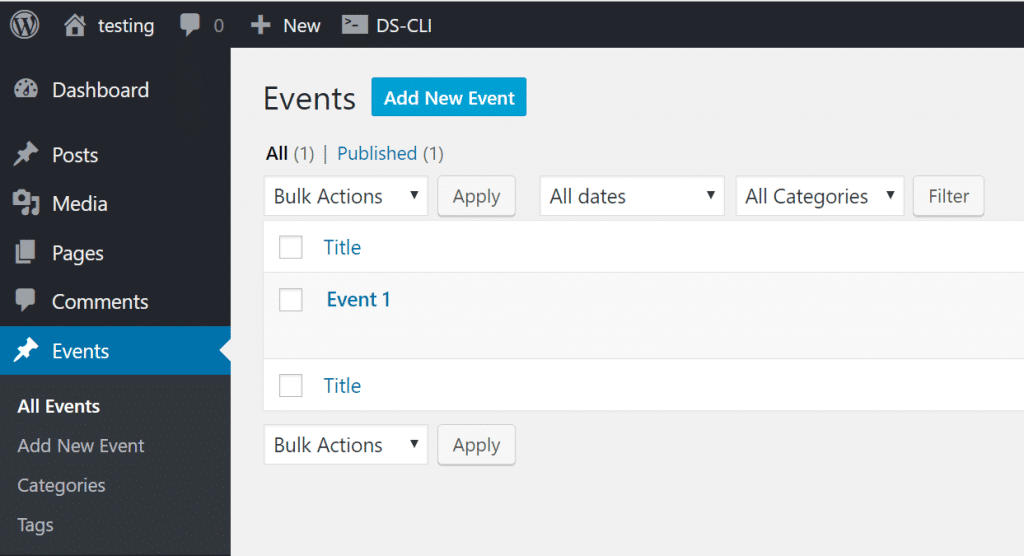 wordpress-events