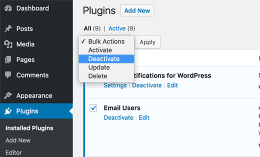 deactivateplugins