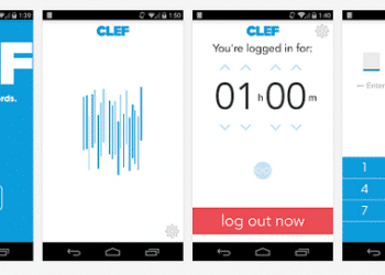 Clef app for Android and iOS enables password-free login.