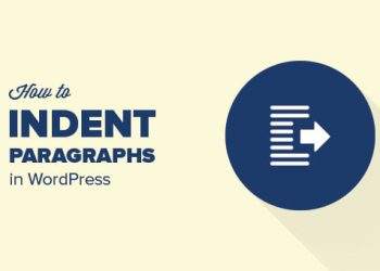 How to indent paragraphs in wordpress.