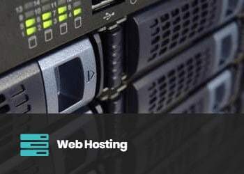 A web hosting server emphasizing branding.